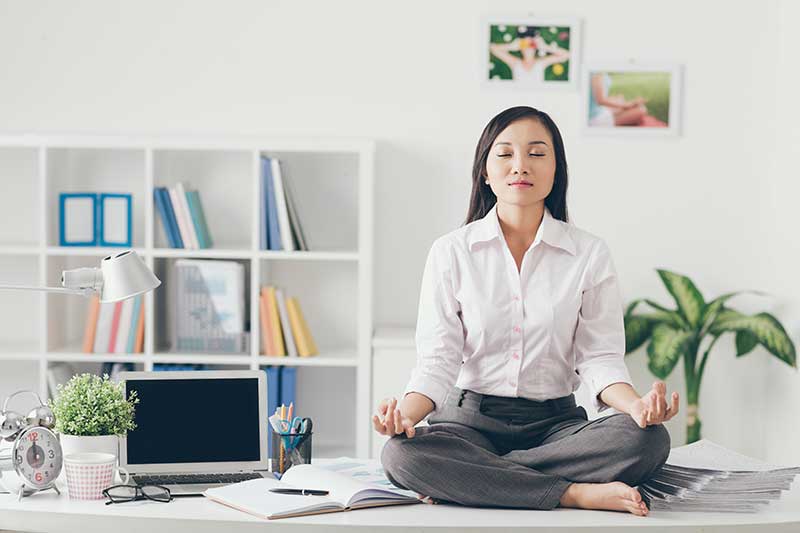 Best Yoga Poses at Work | Ana Heart Blog